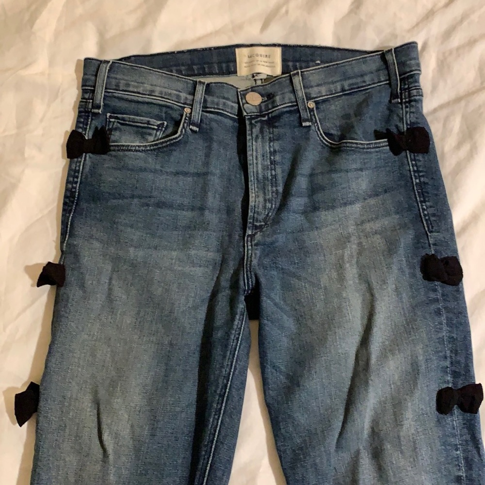 McGuire skinny jeans with bow detail